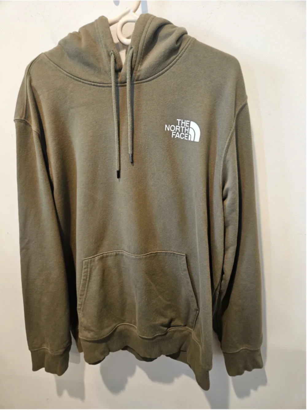 Men's The North Face Hoodie XL Olive Green Rear Graphic Logo
